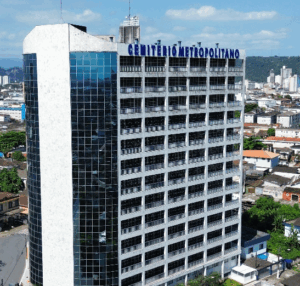 Coroa de Flores Cemitério Vertical Metropolitano – São Vicente